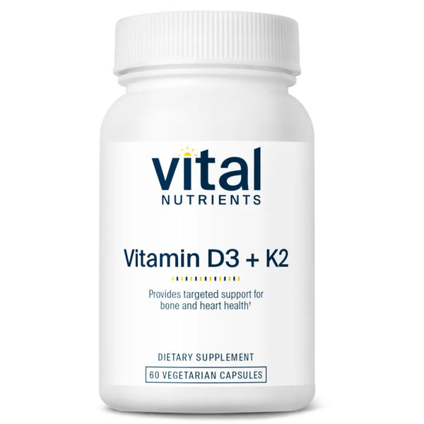 Vital Nutrients Vitamin K2-7 and D3 - Promotes Healthy Calcium Metabolism and Maintain Cardiovascular Health