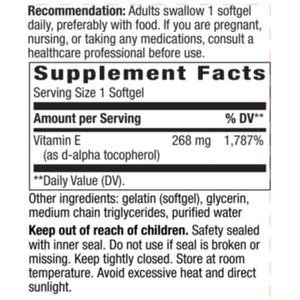 Vitamin E Nature's way
