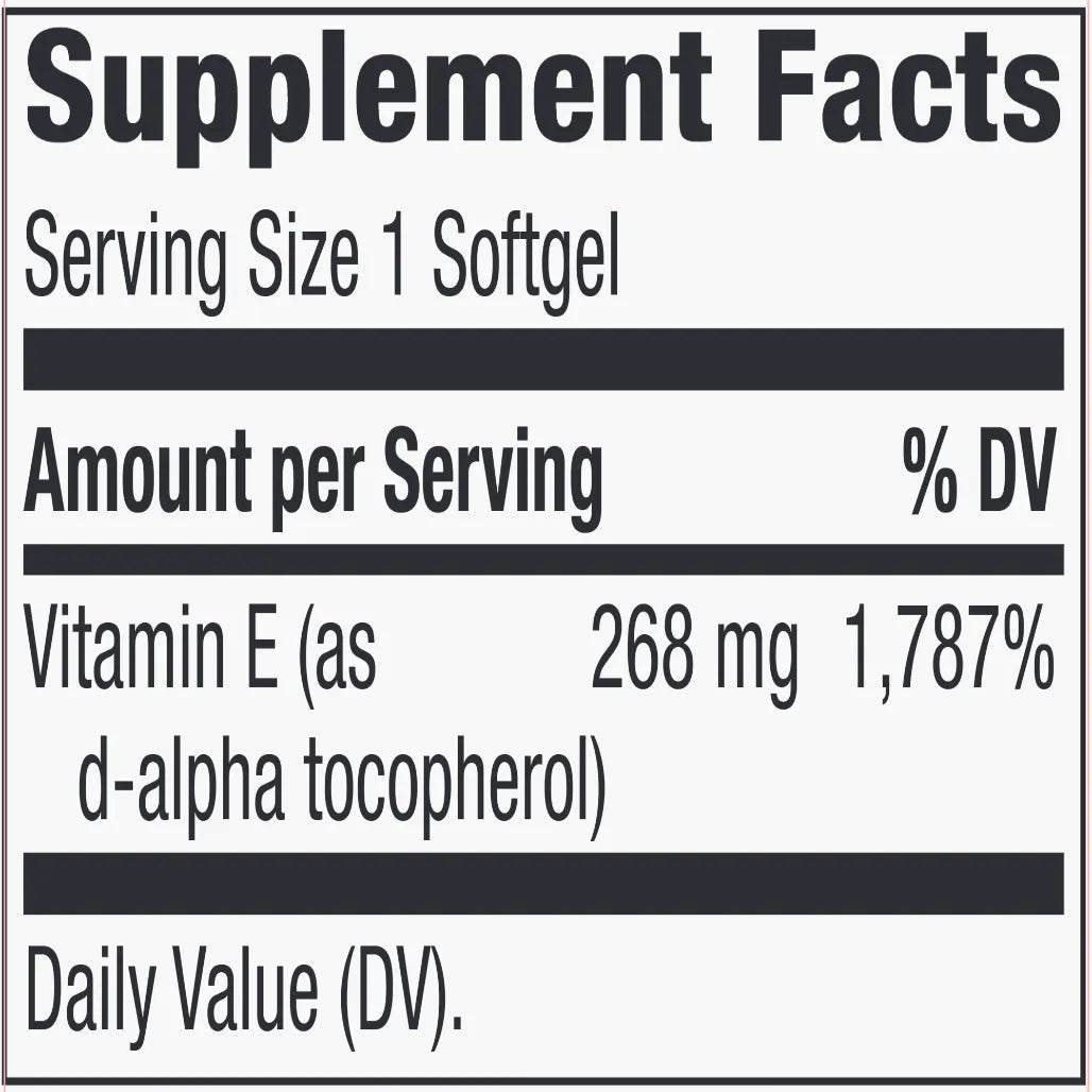 Vitamin E Natures way