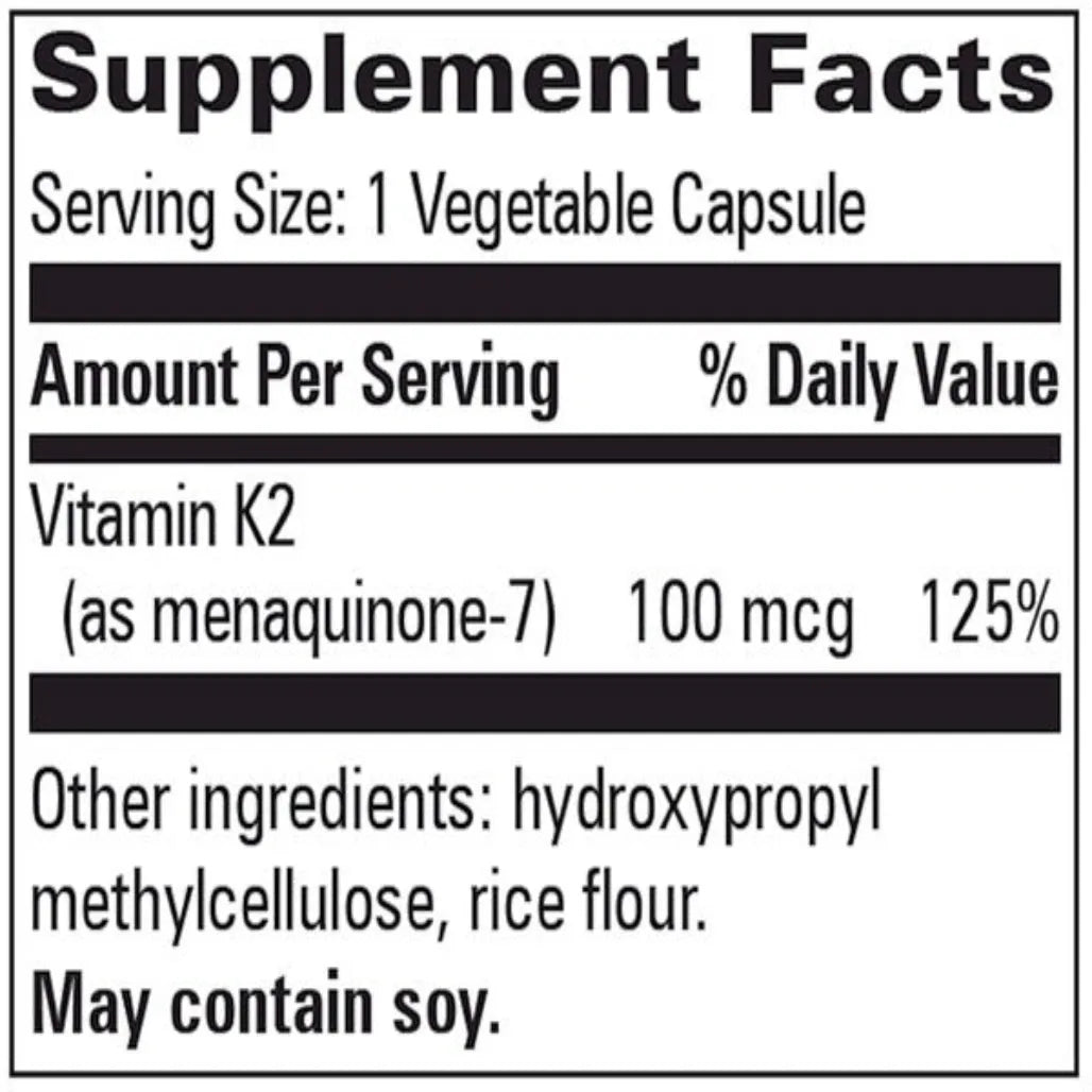 Vitamin K2 Progressive Labs