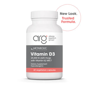 Vitamin D-3 25000 IU w/ K2 MK-7 Metabolic Maintenance