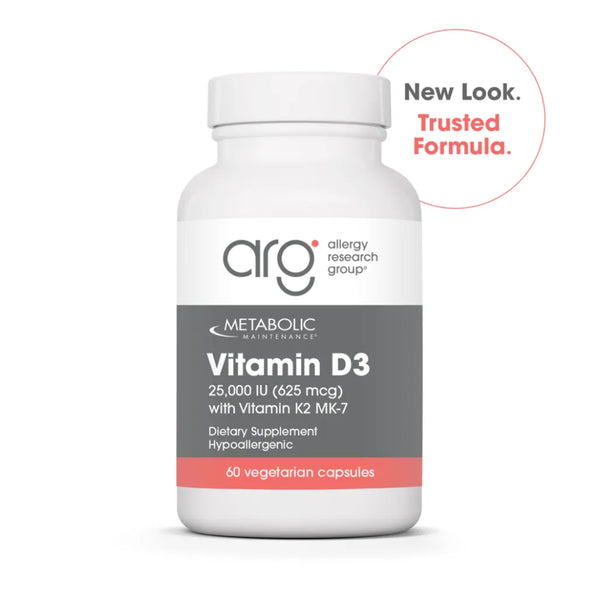 Vitamin D-3 25000 IU w/ K2 MK-7 Metabolic Maintenance