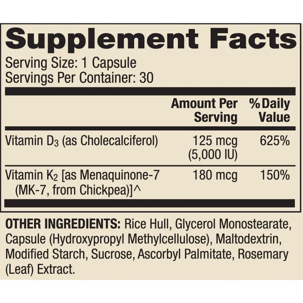 Vitamins D3 and K2 Dr. Mercola