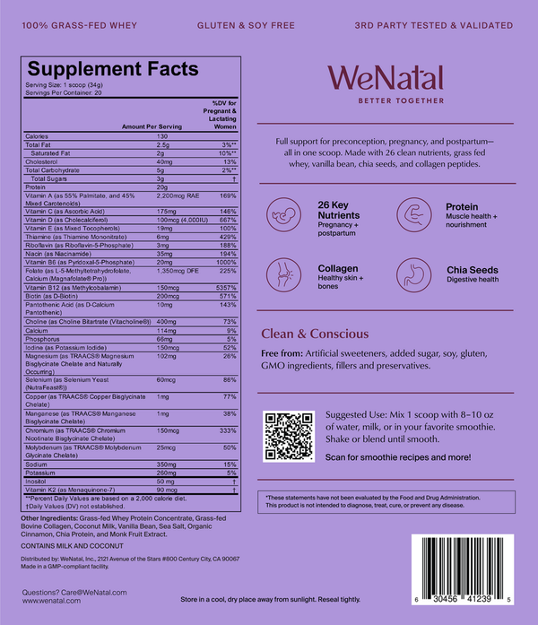 WeNatal Prenatal Protein+ for Her