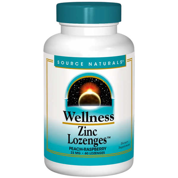 Wellness Zinc Lozenges, peach raspberry