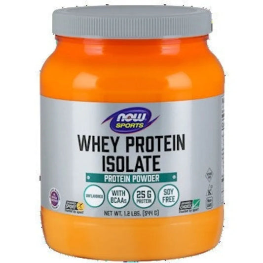 Whey Protein Isolate Unflavored 1.2 lbs NOW