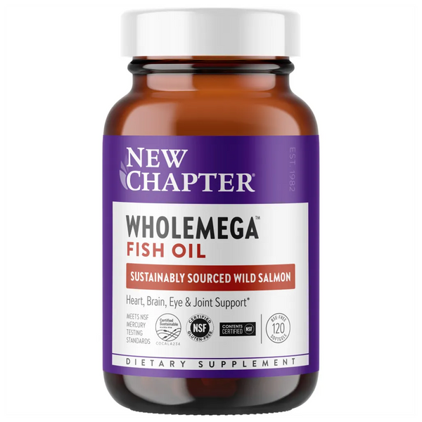 New Chapter Wholemega 1000 mg - supports heart, brain, eyes and joint support