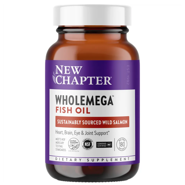 New Chapter Wholemega 1000 mg - supports heart, brain, eyes and joint support