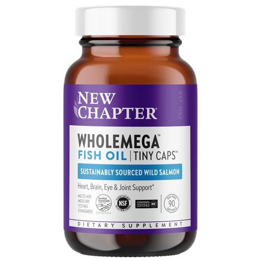 New Chapter Wholemega 500 mg - supports heart, brain, eyes and joint support