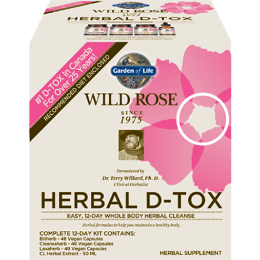 Wild Rose Herbal D-Tox -12-day kit by Garden of life 