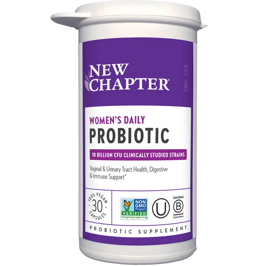 New Chapter Women's Daily Probiotic - supports urinary tract health and vaginal health