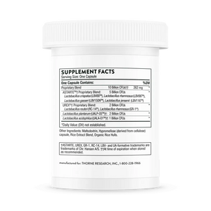 Thorne Women's Daily Probiotic Supplement Ingredients