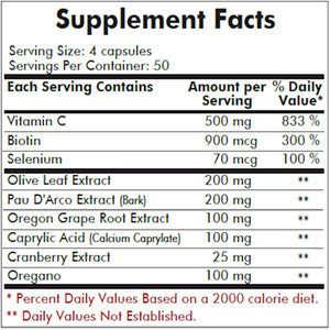Yeast Aid Advanced Formula Kirkman labs