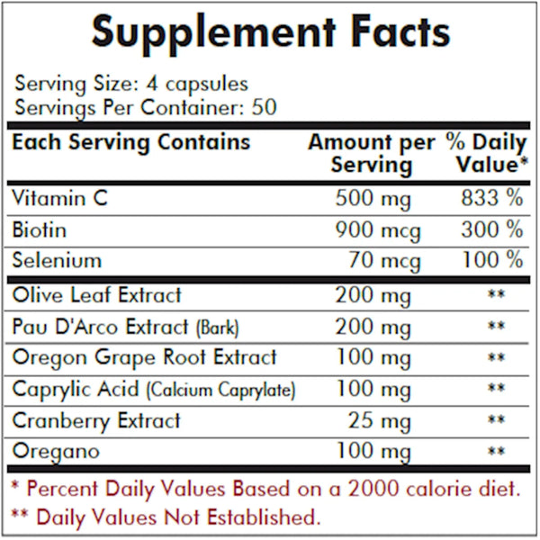 Yeast Aid Advanced Formula Kirkman labs