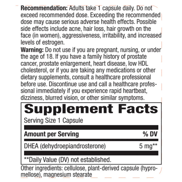 Youthful You DHEA 5mg
