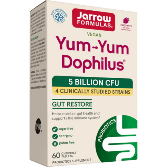 Yum-Yum Dophilus Raspberry 5 Billion by Jarrow Formulas at Nutriessential.com