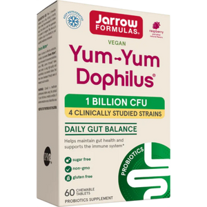 Yum-Yum Dophilus Raspberry 1Billion by Jarrow Formulas at Nutriessential.com