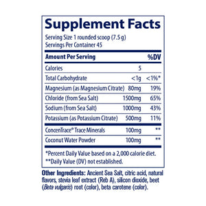 ZEROLyte Electrolytes & Coconut Water Powder, Salty Tropical