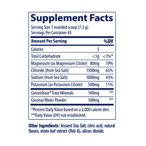 ZEROLyte Electrolytes & Coconut Water Powder, Salty Watermelon