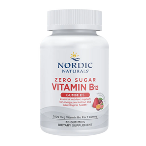 Zero Sugar Vitamin B12 Gummies, Passion Fruit Flavored by Nordic Naturals