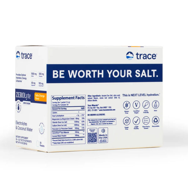 ZeroLyte Salty Orange Trace Minerals Research