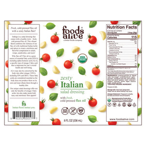 Zesty Italian Salad Dressing Organic