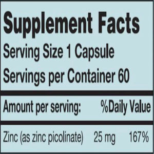 Zinc Picolinate 25 mg Karuna
