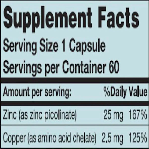Zinc Picolinate Plus 25mg Karuna