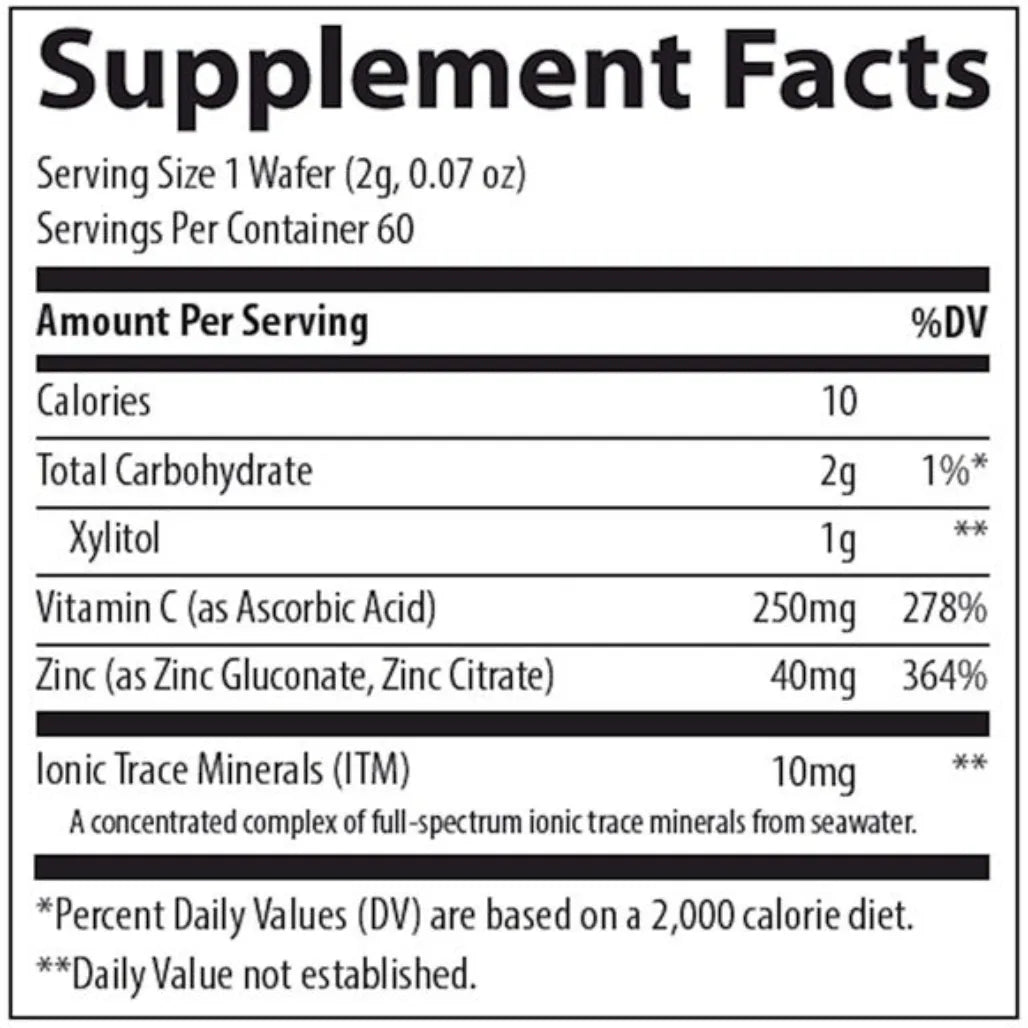 Zinc + Vitamin C Chews Trace Minerals Research