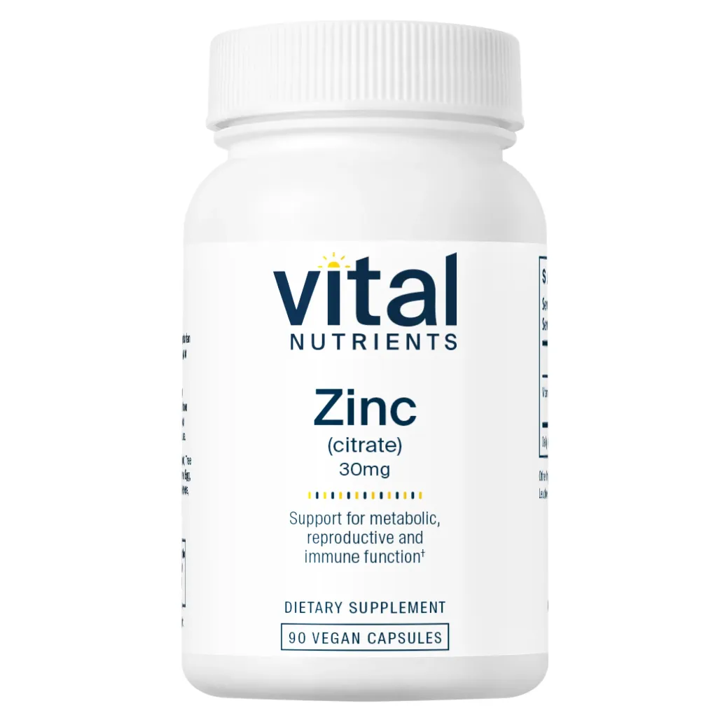 Zinc Citrate 30mg by Vital Nutrients at Nutriessential.com