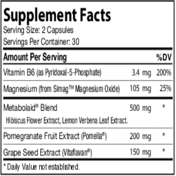 Ingredients of 120/80 Blood Pressure Advance nutritions By Zahler 