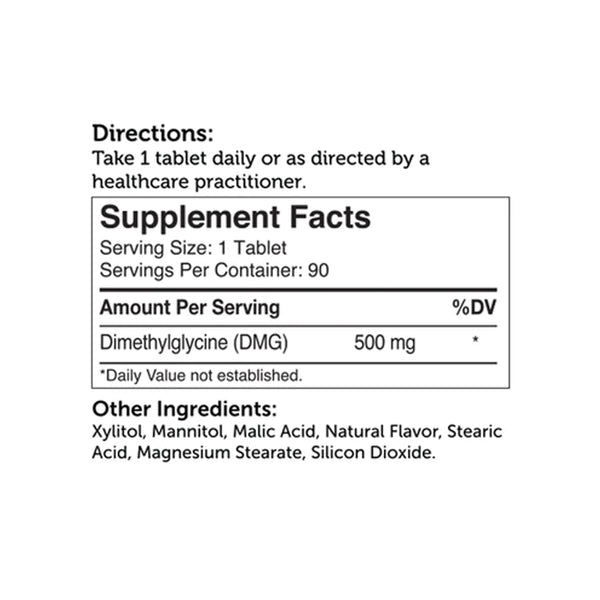 Advanced Nutrition by Zahler DMG 500 mg - 90 Chewable Tablets