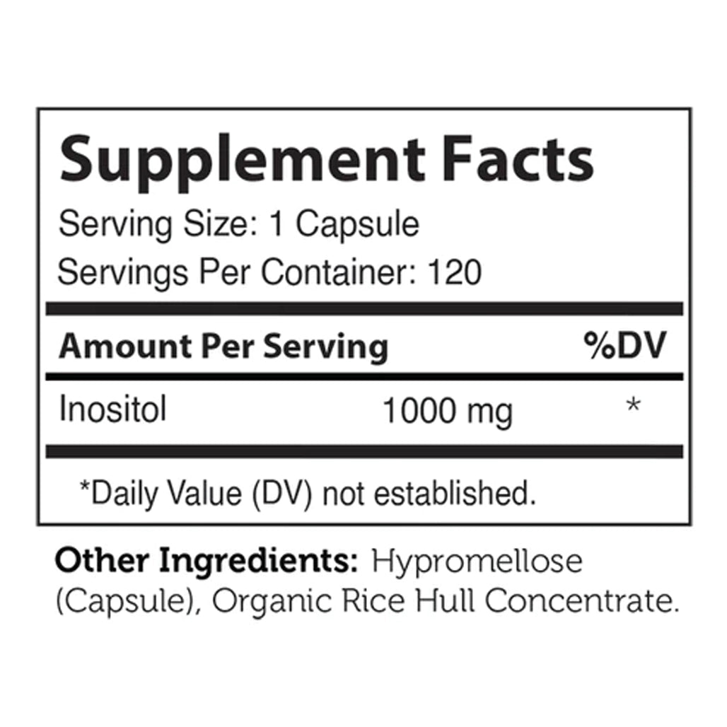 Inositol 1000 mg Advanced Nutrition by Zahler