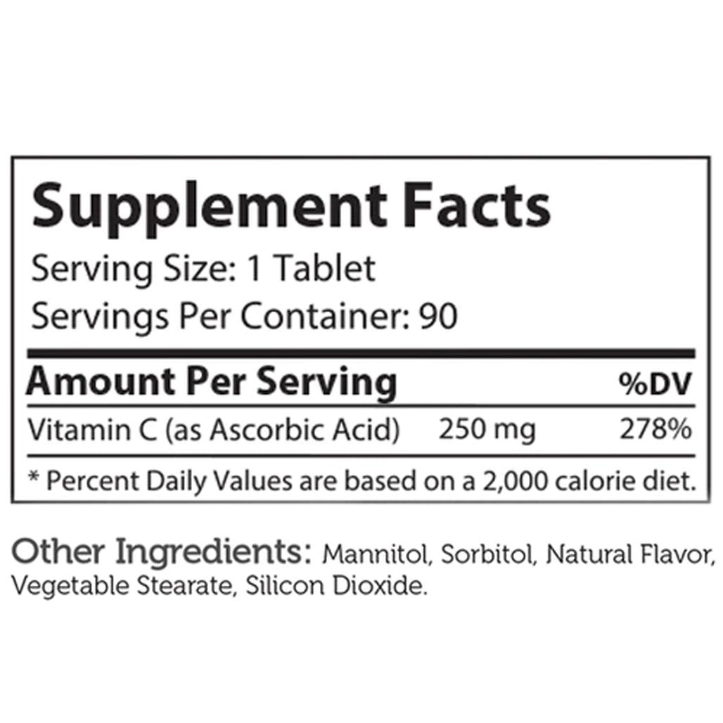 Junior C Children's Chewable Vitamin C Advanced Nutrition by Zahler