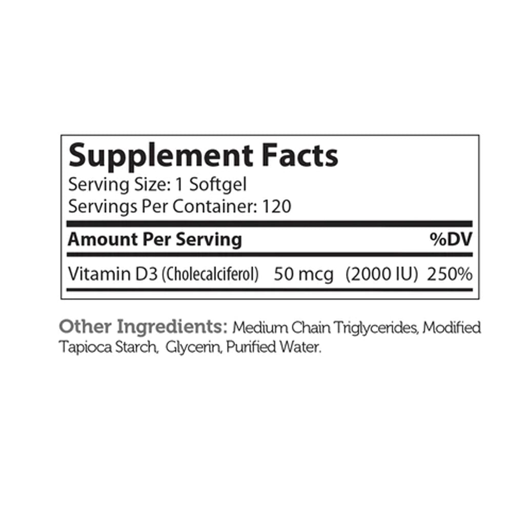 Vitamin D3 2000 IU Nutriessential.com