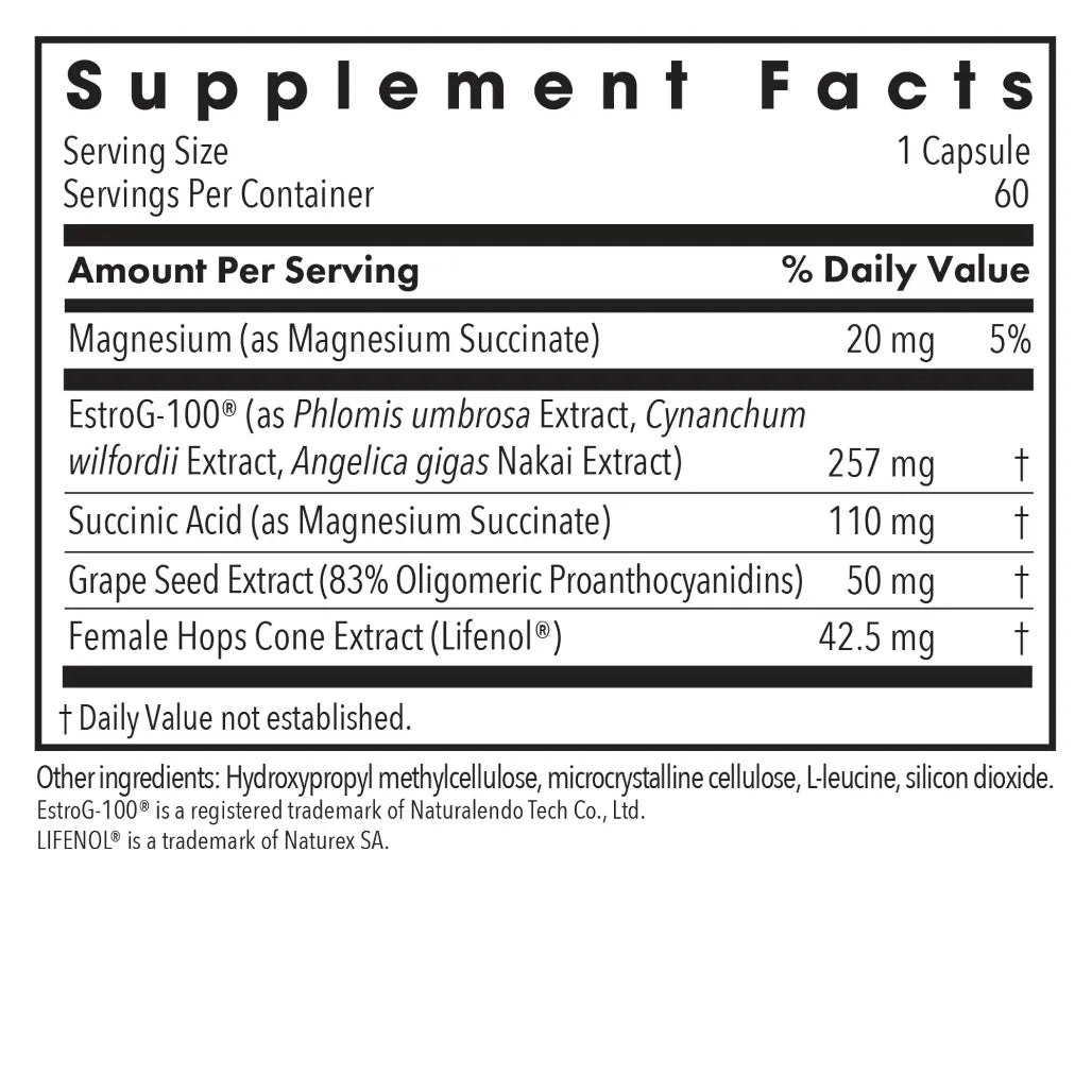 Allergy Research Group Flashes No More® - 60 vegcaps