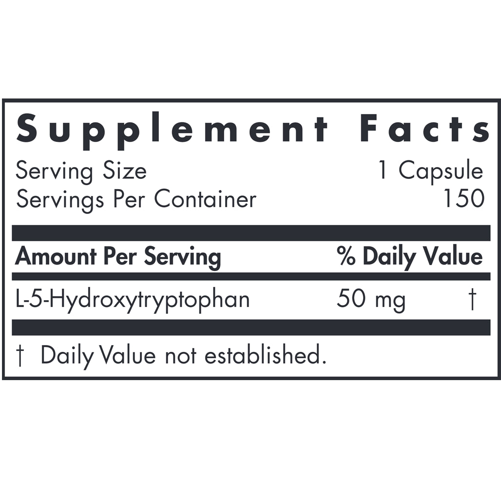 Allergy Research Group 5-HTP 50 mg caps label