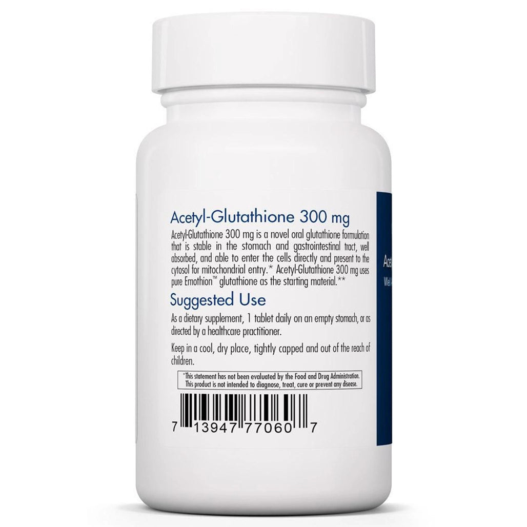 Acetyl Glutathione 300 mg Allergy Research