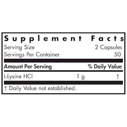L-Lysine 500 mg Allergy Research