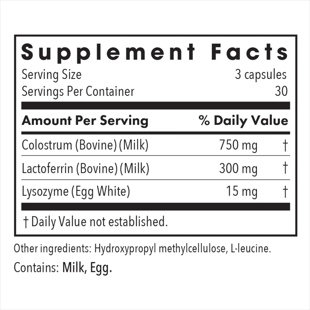 Allergy Research Group Laktoferrin with Colostrum - 90 vegcaps