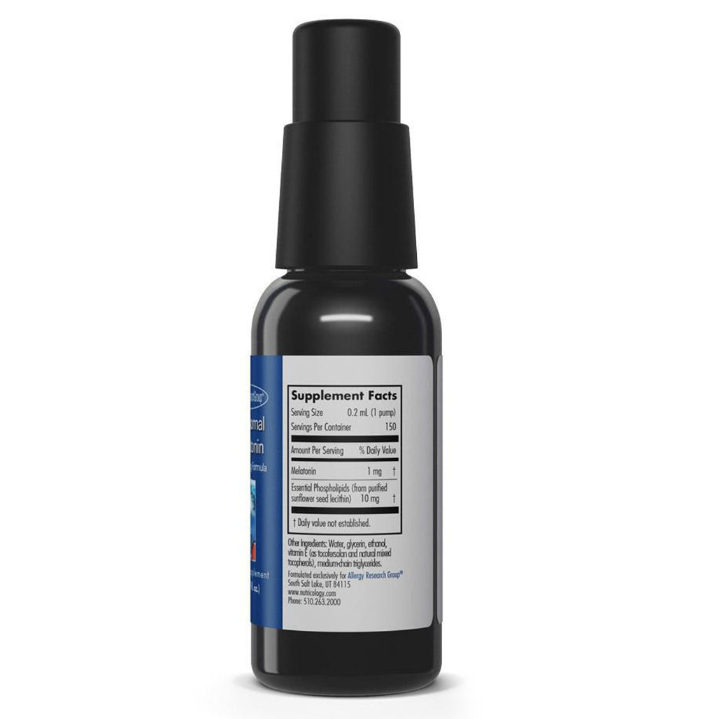 Allergy Research Group Liposomal Melatonin liquid label