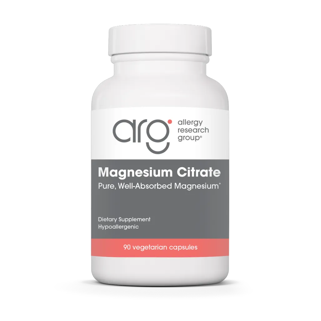 Allergy Research Group Magnesium Citrate 170 mg - 90 vegcaps