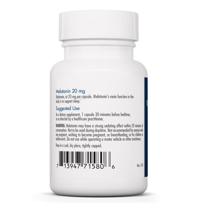 Buy Allergy Research Group Melatonin 20 mg - 60 Vegcaps