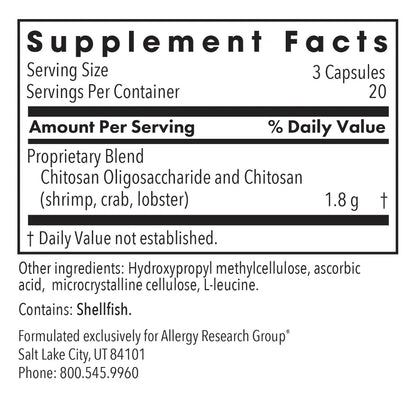 Allergy Research Group MicroChitosan - 60 vegcaps