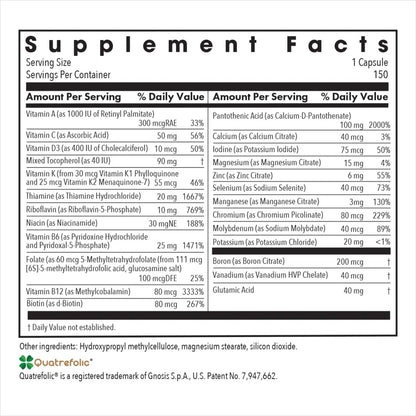 Allergy Research Group Multi-Vi-Min without copper and iron - 150 Vegcaps