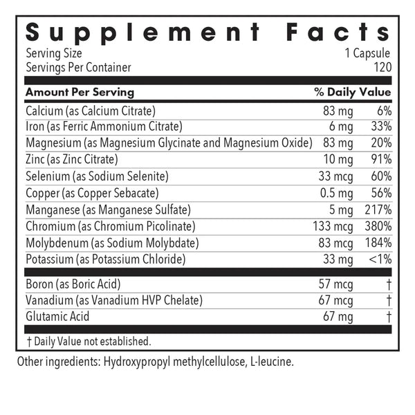 Allergy Research Group MultiMin - 120 vegcaps