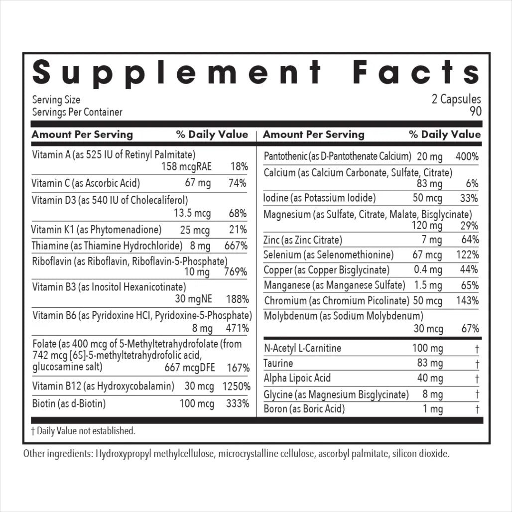 Allergy Research Group MVM-A with Antioxidants - 180 vegcaps