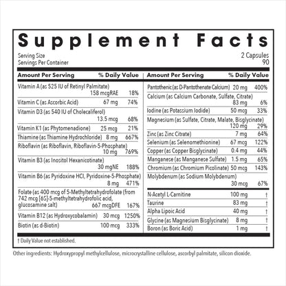 Allergy Research Group MVM-A with Antioxidants - 180 vegcaps