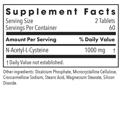 Allergy Research Group NAC N-Acetyl-L-Cysteine 500 mg - 120 tabs