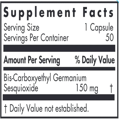 Allergy Research Group Organo-Germanium Ge-132 - 50 vegcaps